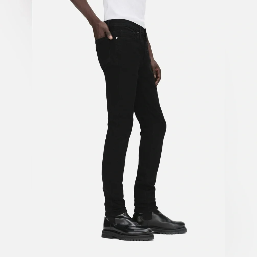Mens FRAME jeans size 29” in Noir RN 139021 CUT# 1750 STYLE: LMHK795 NOIR